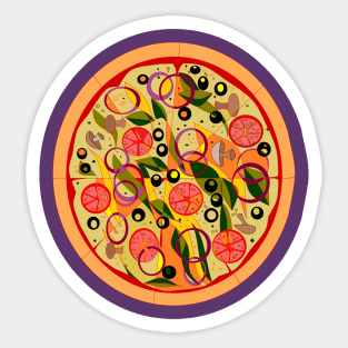 A Veggie Pizza Sticker